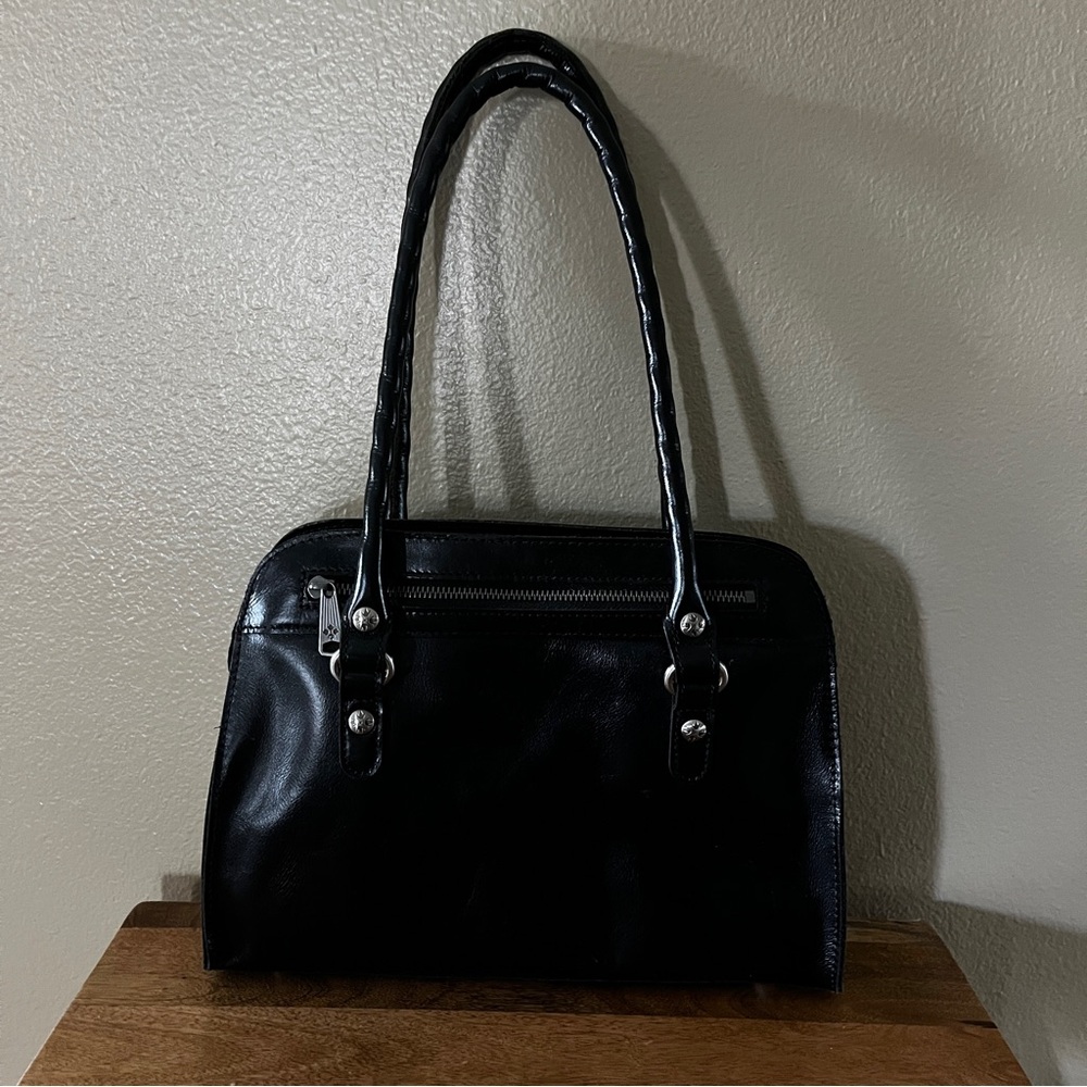 Elegant Black Leather Handbag